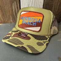 Hermosa Beach GOLF CARTS & YOGA PANTS Trucker Hat - CAMOUFLAGE Green/Light Loden/Green