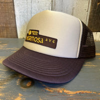 Hermosa Beach HERMOSA AVE Foam Trucker Cap Hat - Brown/Khaki