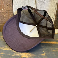 Hermosa Beach PIER AVE Foam Trucker Cap Hat - Brown/Khaki