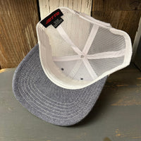 Hermosa Beach SHOREFRONT 6 Panel Low Profile Mesh Back Trucker Hat - Navy/White