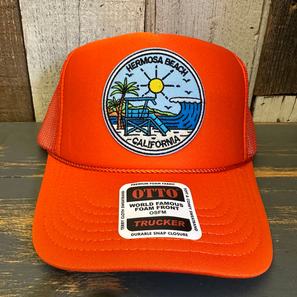 Hermosa Beach SHOREFRONT Trucker Hat - Orange