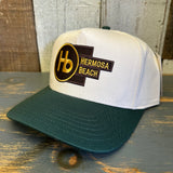 Hermosa Beach THE NEW STYLE 5 Panel Mid Profile Cap - Green/Natural