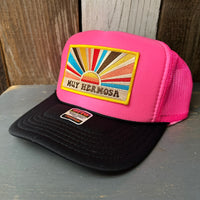 Hermosa Beach MUY HERMOSA Trucker Hat -Neon Pink/Black