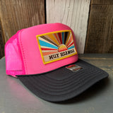 Hermosa Beach MUY HERMOSA Trucker Hat -Neon Pink/Black