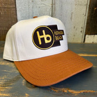 Hermosa Beach THE NEW STYLE 5 Panel Mid Profile Cap - Rust Brown/Natural