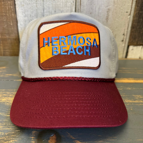 Hermosa Beach GOLF CARTS & YOGA PANTS 5-Panel Polyester Golf - Grey/Maroon