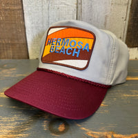 Hermosa Beach GOLF CARTS & YOGA PANTS 5-Panel Polyester Golf - Grey/Maroon