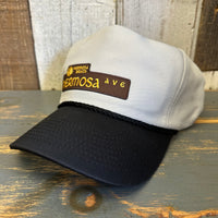 Hermosa Beach HERMOSA AVE 5-Panel Polyester Golf, 2-Tone - Grey/Black Braid