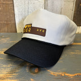 Hermosa Beach PIER AVE 5-Panel Polyester Golf, 2-Tone - Grey/Black Braid