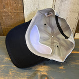 Hermosa Beach WELCOME SIGN 5-Panel Polyester Golf, 2-Tone - Grey/Black Braid