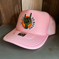 SO FAR :: SO BUENO High Crown Trucker Hat - Pink