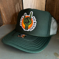 SO FAR :: SO BUENO High Crown Trucker Hat - Dark Green