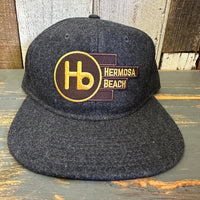 Hermosa Beach THE NEW STYLE Mid Profile Strapback Hat - Heather Black