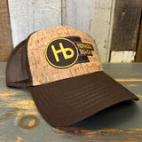Hermosa Beach THE NEW STYLE Premium Cork Low Profile Trucker Hat - Brown/Cork