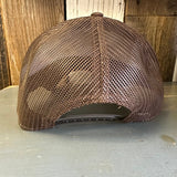 Hermosa Beach OBLIGATORY SUNSET Premium Cork Low Profile Mesh Back Trucker Hat - (Brown/Cork)