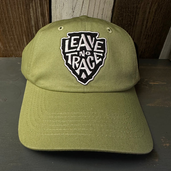 LEAVE NO TRACE 6 Panel Low Profile Dad Hat - Desert Green by Brist