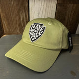 LEAVE NO TRACE 6 Panel Low Profile Dad Hat - Desert Green by Brist
