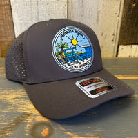 Hermosa Beach SHOREFRONT - "OTTO COMFY FIT" 6 Panel Mid Profile Baseball Cap - Charcoal Grey