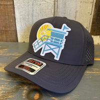 Hermosa Beach LIFEGUARD TOWER "OTTO COMFY FIT" Mid Profile Baseball Cap - Charcoal Grey