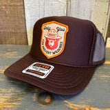 SMOKEY BEAR :: ONLY YOU CAN PREVENT WILDFIRES High Crown Trucker Hat - Brown
