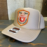 SMOKEY BEAR :: KEEP IT GREEN PREVENT WILDFIRES High Crown Trucker Hat - Khaki