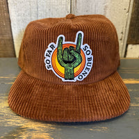 SO FAR :: SO BUENO Vintage Corduroy Hat - Coyote Brown