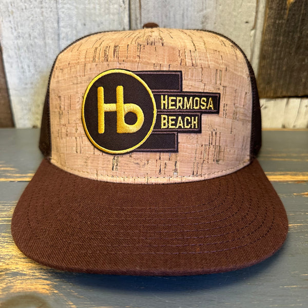 Hermosa Beach THE NEW STYLE Cork Trucker Hat - Brown/Cork