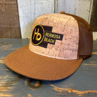 Hermosa Beach THE NEW STYLE Premium Cork Trucker Hat - Cypress Brown
