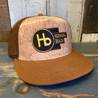 Hermosa Beach THE NEW STYLE Premium Cork Trucker Hat - Cypress Brown
