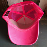 Hermosa Beach SURF HERMOSA :: OPEN DAILY Trucker Hat - Neon Pink