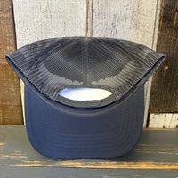 Hermosa Beach CLASSIC LOGO Mid Profile Trucker Hat - Charcoal Grey