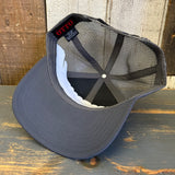 Hermosa Beach CLASSIC LOGO Mid Profile Trucker Hat - Charcoal Grey