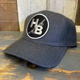 Hermosa Beach SKATEBOARDING WAS NEVER A CRIME Premium 6-Panel Snapback Hat - Heathered Black