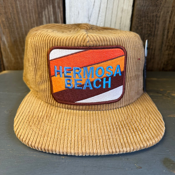 Hermosa Beach GOLF CARTS & YOGA PANTS Vintage Corduroy Hat - Khaki