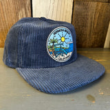 Hermosa Beach SHOREFRONT Vintage Corduroy Hat - Blue