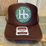 Hermosa Beach HERMOSA HILLS High Crown Trucker Hat - Brown