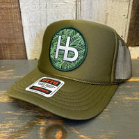 Hermosa Beach HERMOSA HILLS High Crown Trucker Hat - Olive