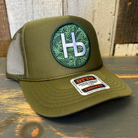 Hermosa Beach HERMOSA HILLS High Crown Trucker Hat - Olive