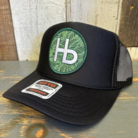 Hermosa Beach HERMOSA HILLS High Crown Trucker Hat - Black (Curved Brim)