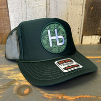 Hermosa Beach HERMOSA HILLS High Crown Trucker Hat - Dark Green