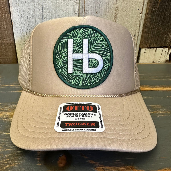 Hermosa Beach HERMOSA HILLS High Crown Trucker Hat - Khaki