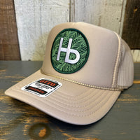 Hermosa Beach HERMOSA HILLS High Crown Trucker Hat - Khaki