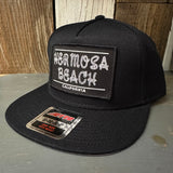 Hermosa Beach ROPER "OTTO SNAP" 5 Panel Mid Profile Snapback Hat - Black
