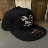 Hermosa Beach ROPER "OTTO SNAP" 5 Panel Mid Profile Snapback Hat - Black