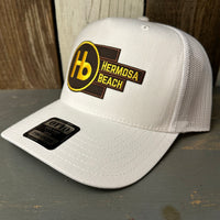 Hermosa Beach THE NEW STYLE - 5 Panel Mid Profile Mesh Back Trucker Hat - White