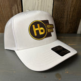 Hermosa Beach THE NEW STYLE - 5 Panel Mid Profile Mesh Back Trucker Hat - White