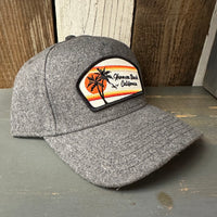 Hermosa Beach RETRO SUNSET - OTTO FLEX Baseball Cap - Heather Black