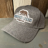 Hermosa Beach SURFING GRIZZLY BEAR - OTTO FLEX Baseball Cap - Heather Grey