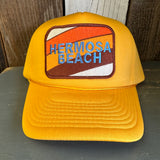 Hermosa Beach GOLF CARTS & YOGA PANTS Winter All Foam Cap Hat - Gold