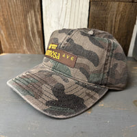 Hermosa Beach HERMOSA AVE - 6 Panel Low Profile Style Dad Hat with Velcro Closure - Camo